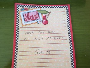 A Note From Santa